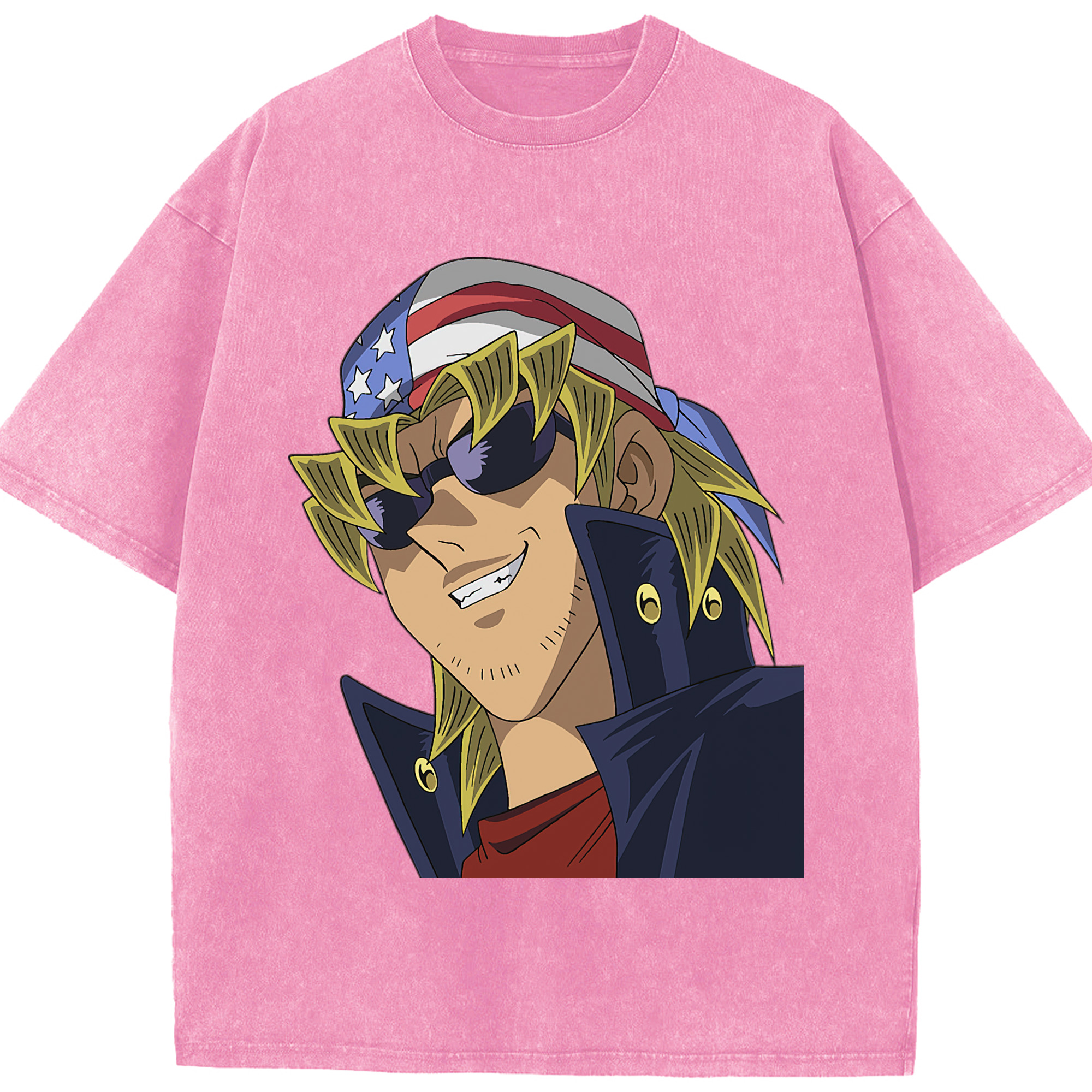 （画像用） 遊☆戯☆王 Yu-Gi-Oh! 綿100% ヴィンテージ風 半袖Tシャツ（フロントプリント）